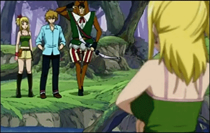 Fairy Tail ルーシィ Cheer Leader Gif Animated Cartoon Image Part 2 Hentai Gif